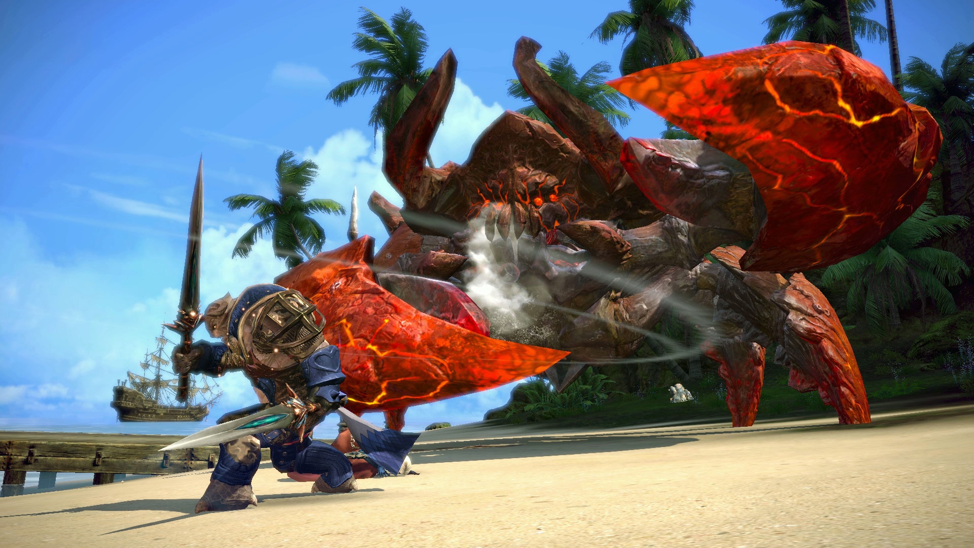 Tera. Giant crab fight