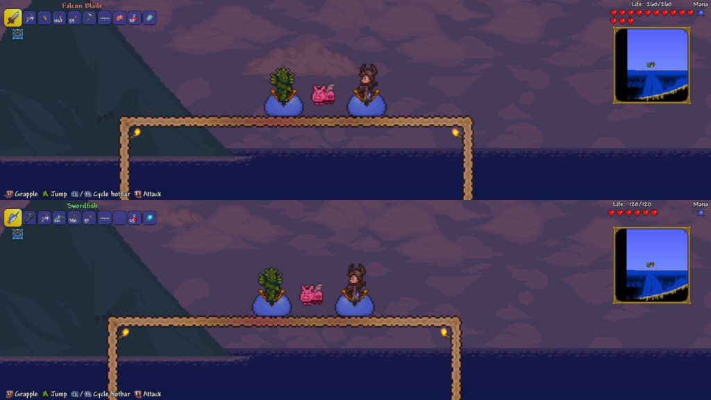 X35 and L45 Terraria slime mounts