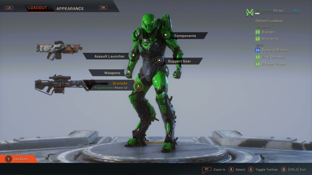 Anthem Green Javelin