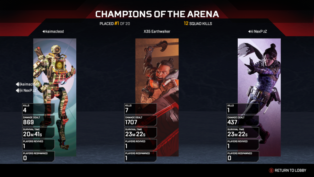 Apex Legends Champions of arena