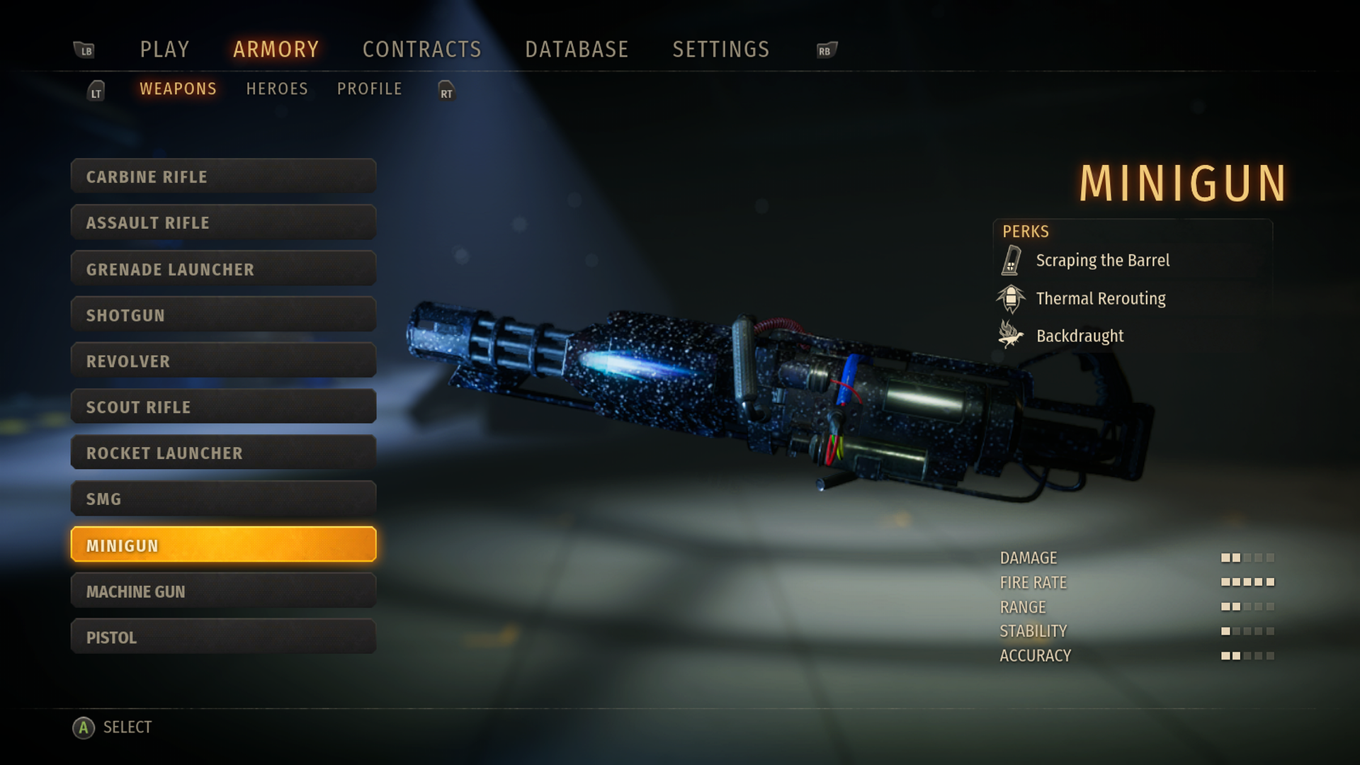 X35 Earthwalker Second Extinction Minigun