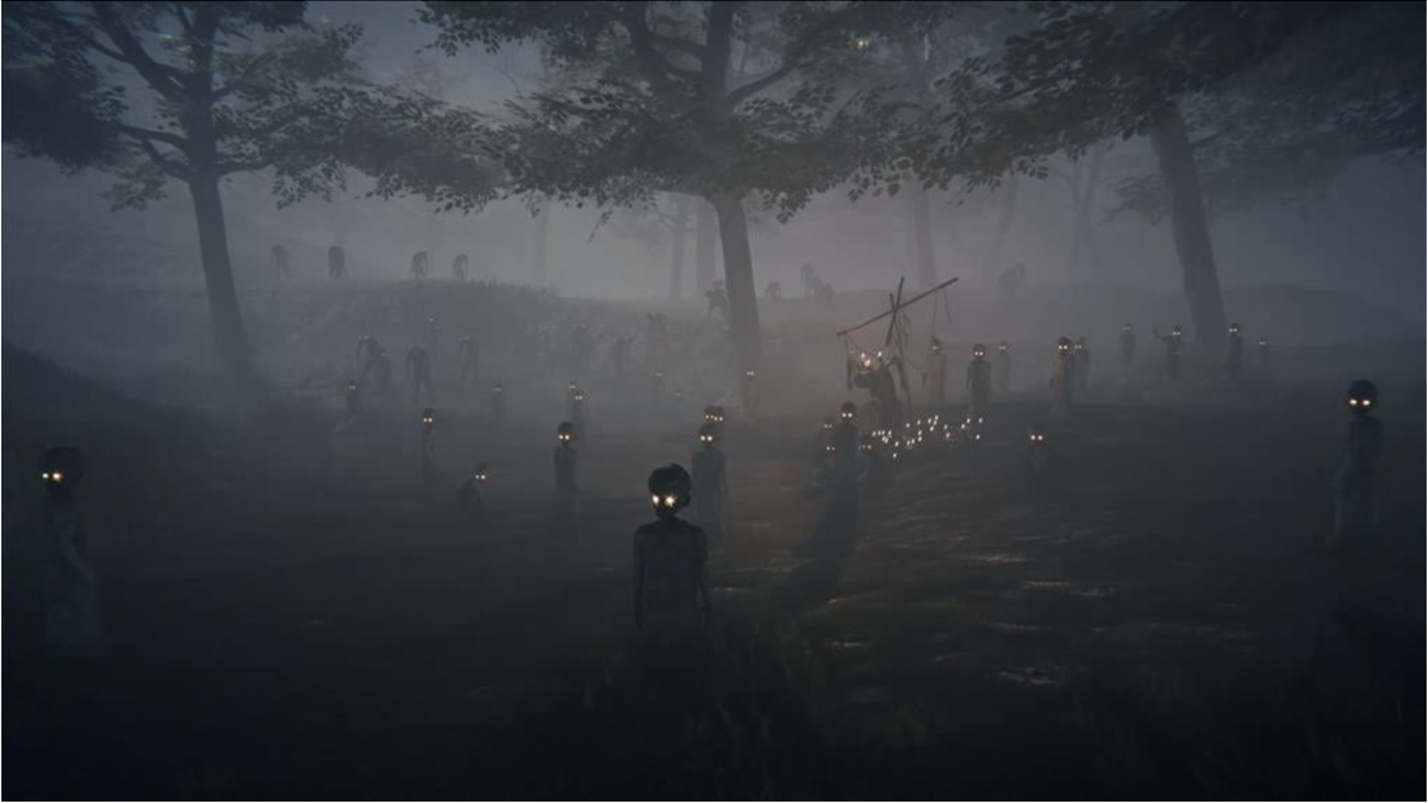 X35 Earthwalker dark creepy field with many eyes