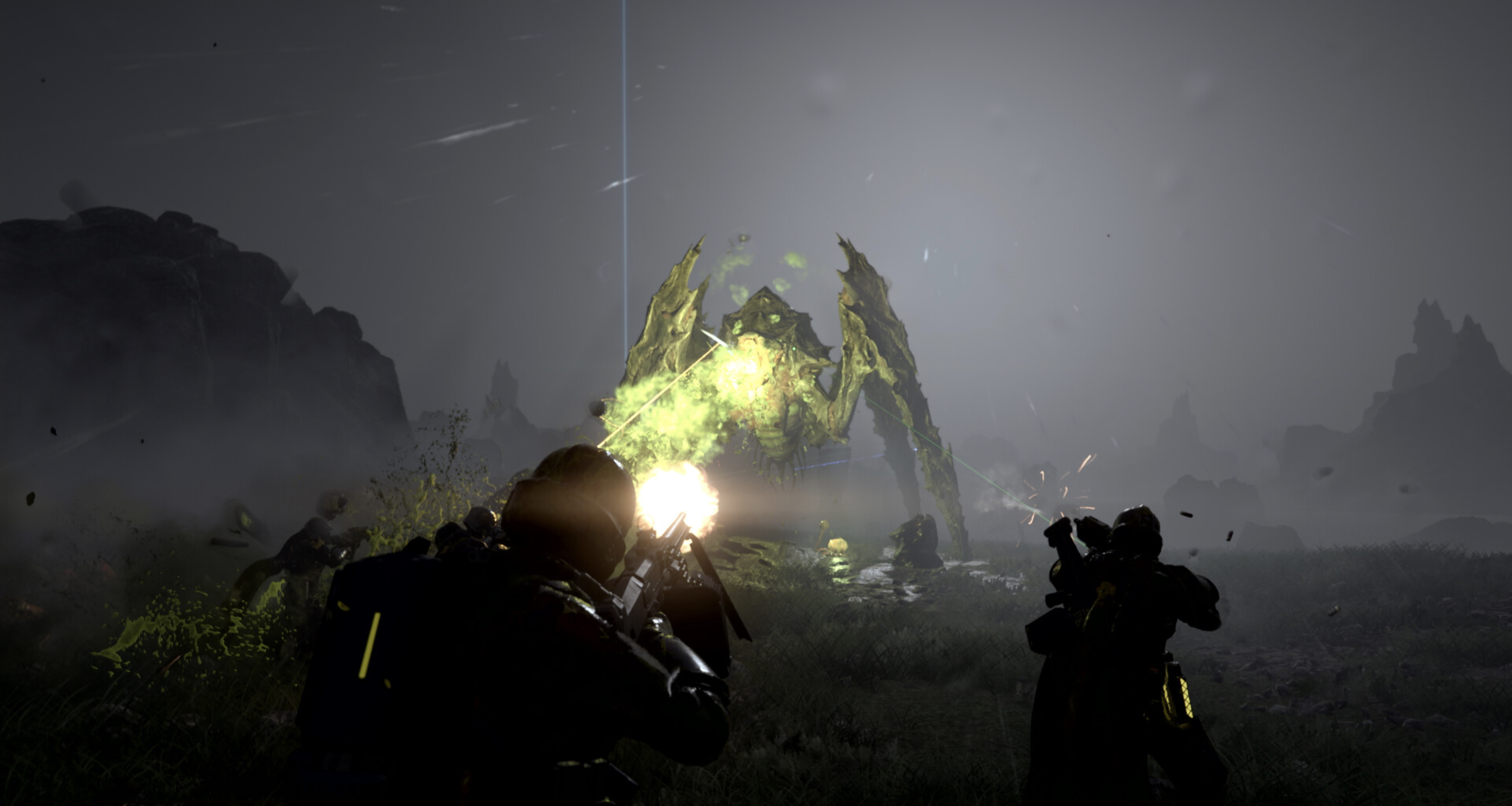 Helldivers 2. Really big bugs are a major threat to democracy. X35 Earthwalker