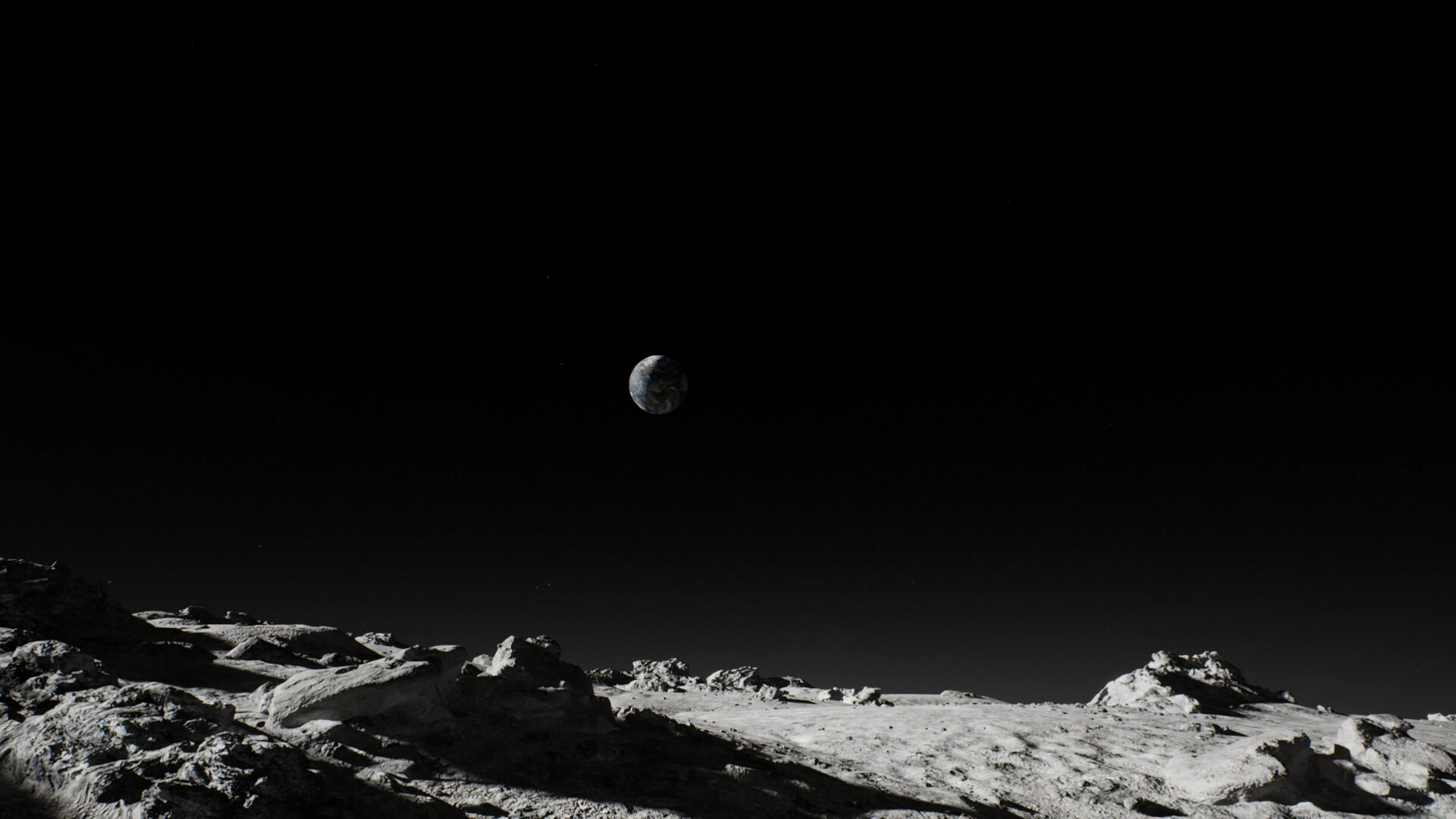 Routine. Lunar base. Moon and space. X35 Earthwalker