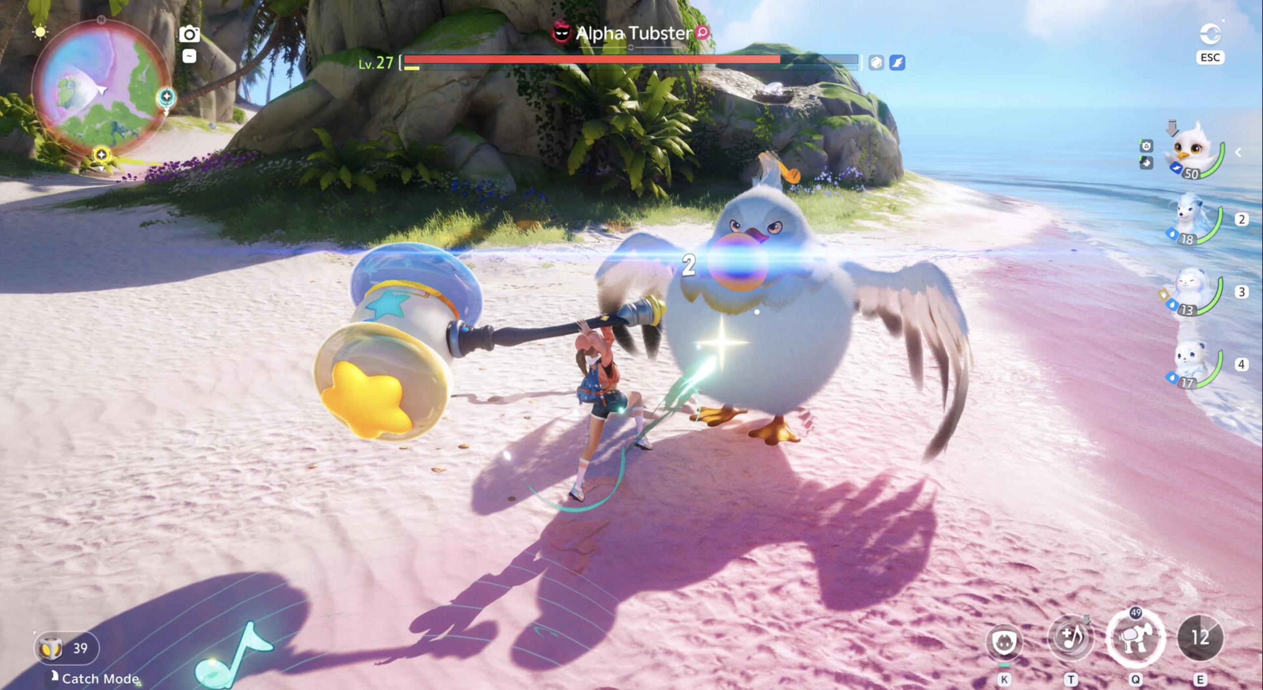 Aniimo. Player fights aniimo with aniimo X35 Earthwalker