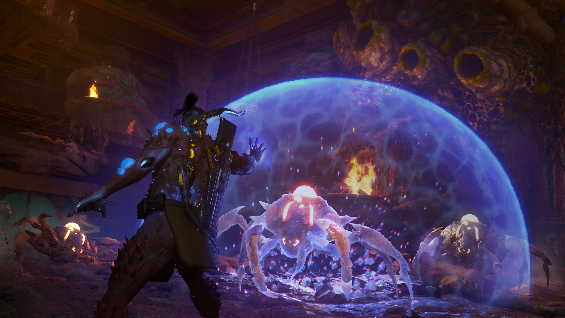 Turok Origins using abilities. X35 Earthwalker