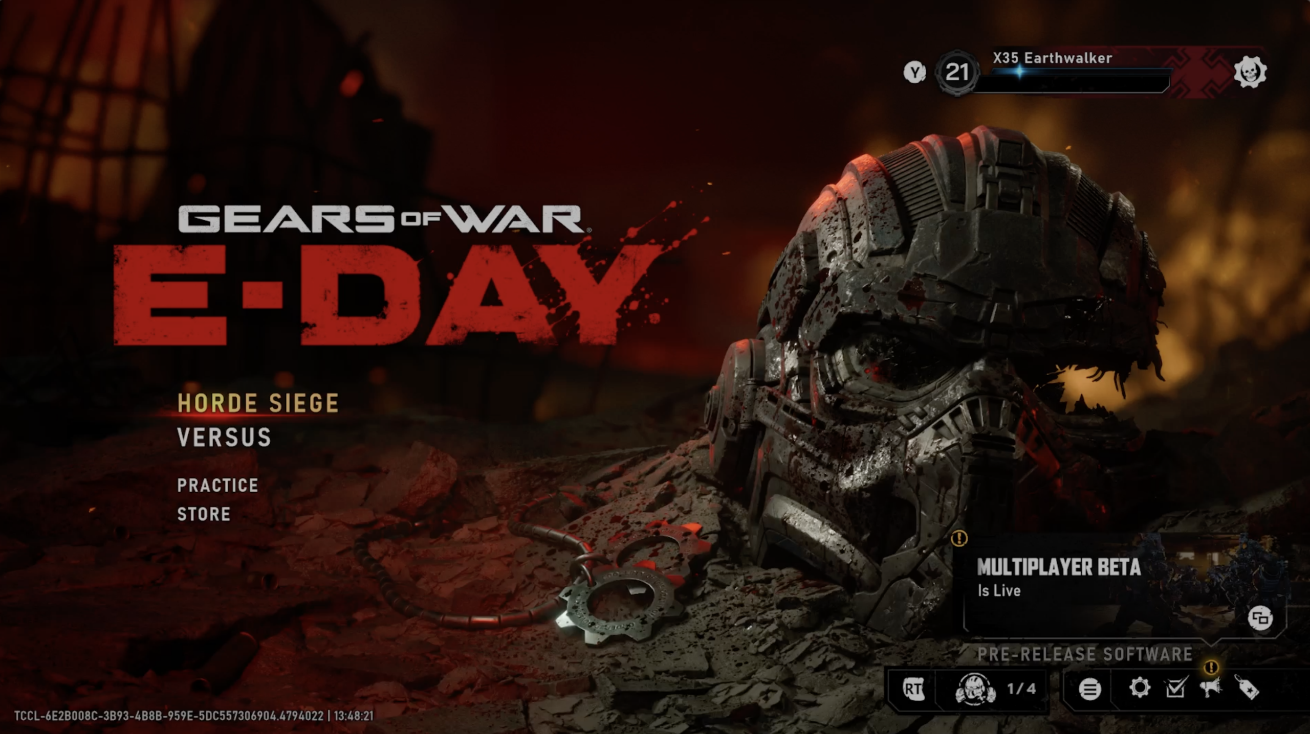 Versus and Hoorde Siege Gears of War: E-Day. X35 Earthwalker